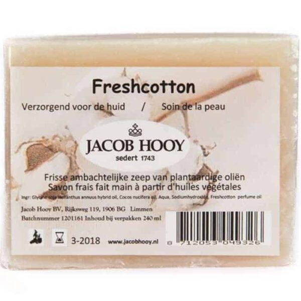 Baak Detailhandel Jacob Hooy Natuurlijke Verzorging Fresh Cotton Zeep 700