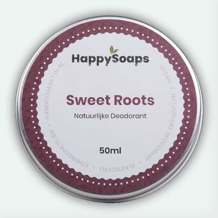 Natuurlijke Deodorant Sweet Roots 50ml Happysoaps Baak Detailhandel