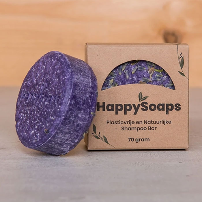 Purple Rain Shampoo Bar 70g Happy Soaps Baak Detailhandel